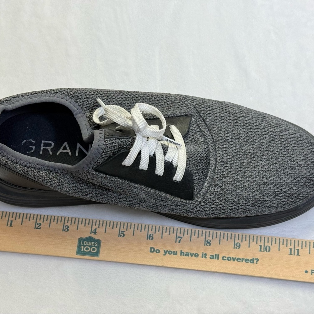 Cole Haan Grand Sport Journey Knit Sneakers Men’s Sz 10 Charcoal Black Lace Up - Picture 9 of 9